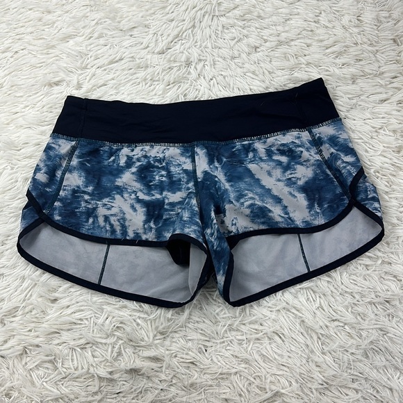 Lululemon Run: Speed Short Sea Side Silver Fox Alberta Lake / Naval Blue - Picture 1 of 6